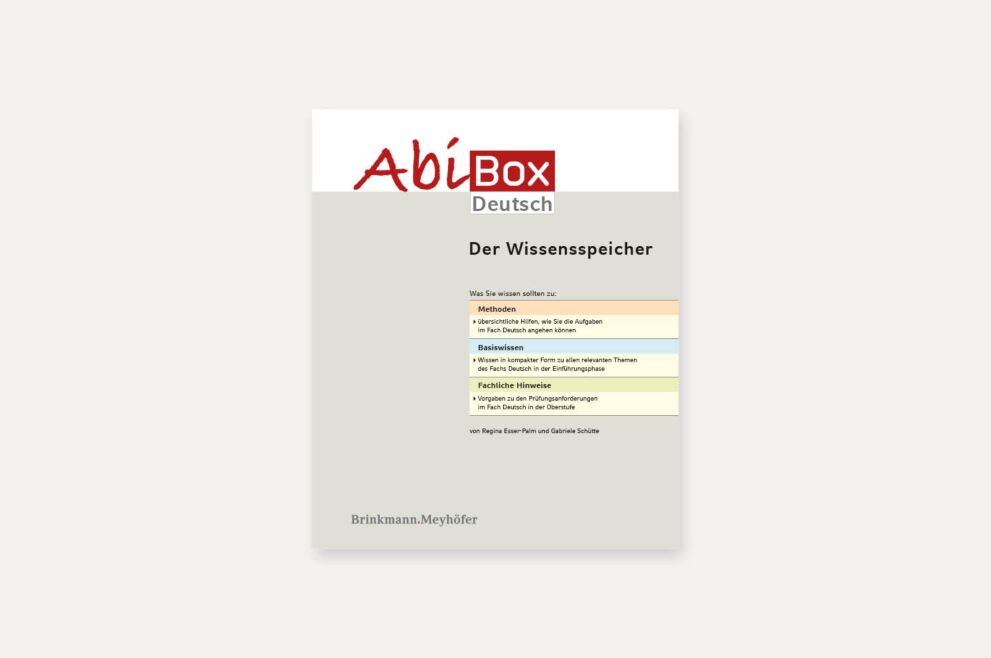 Der Wissensspeicher Deutsch der Einführungsphase 